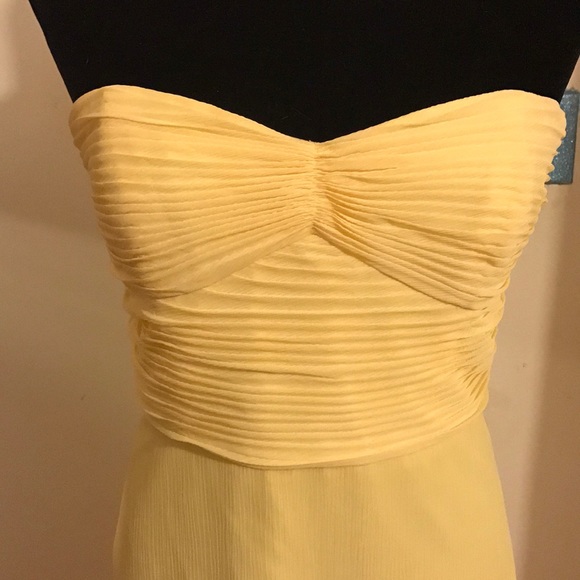 Yellow David's Bridal Dress - Picture 2 of 4
